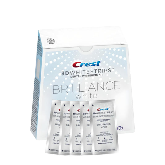 Bieliace pásiky Crest 3D Whitestrips Brilliance White – 10 pásikov (5 vrecúšok)