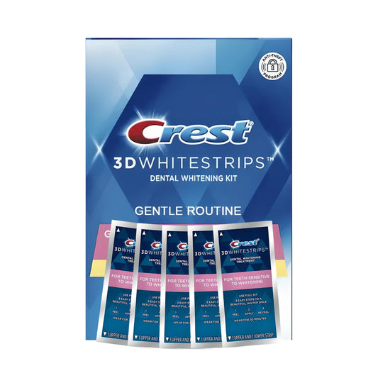 Bieliace pásiky Crest Gentle Routine – 5 vrecúšok, 10 pásikov