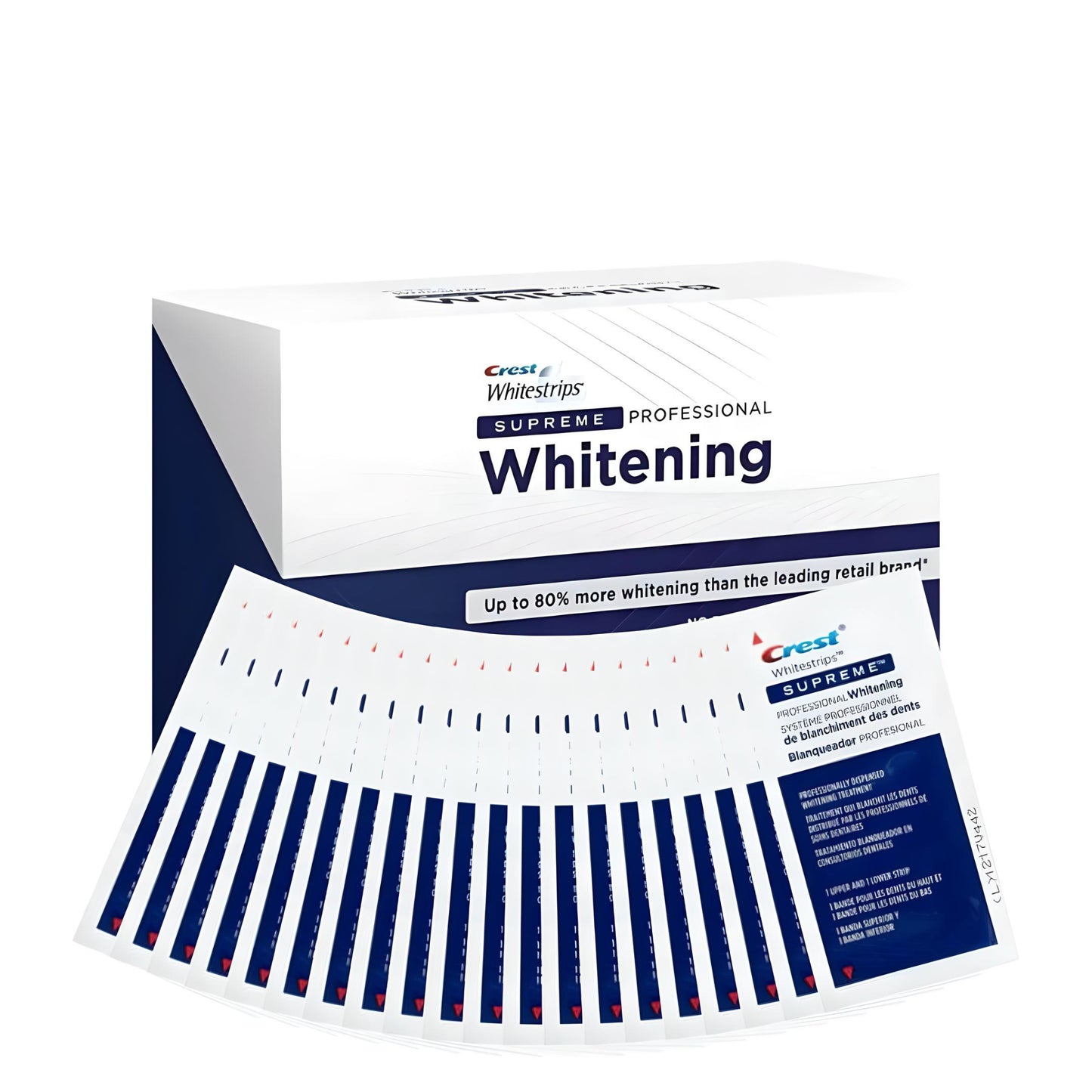 Bieliace pásiky Crest 3D Whitestrips Supreme Professional – 20 vrecúšok, 40 pásikov