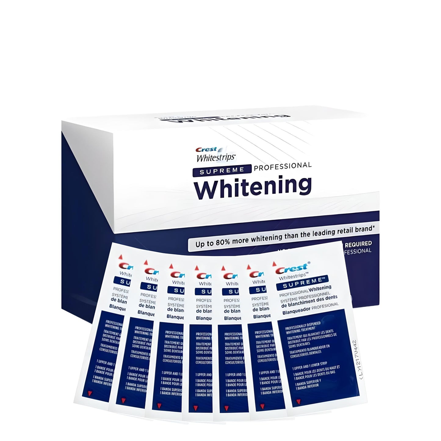 Bieliace pásiky Crest 3D Whitestrips Supreme Professional – 7 vrecúšok, 14 pásikov