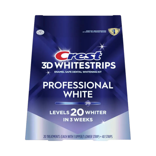 Bieliace pásiky Crest For Professional-Level Whitening – 40 pásikov, 20 vrecúšok