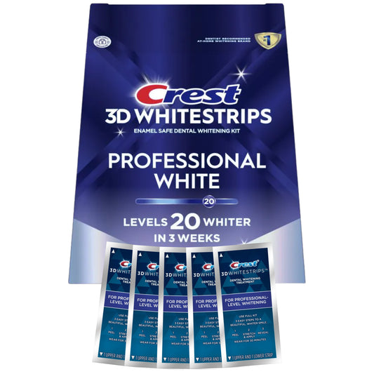 Bieliace pásiky Crest For Professional-Level Whitening – 10 pásikov, 5 vrecúšok