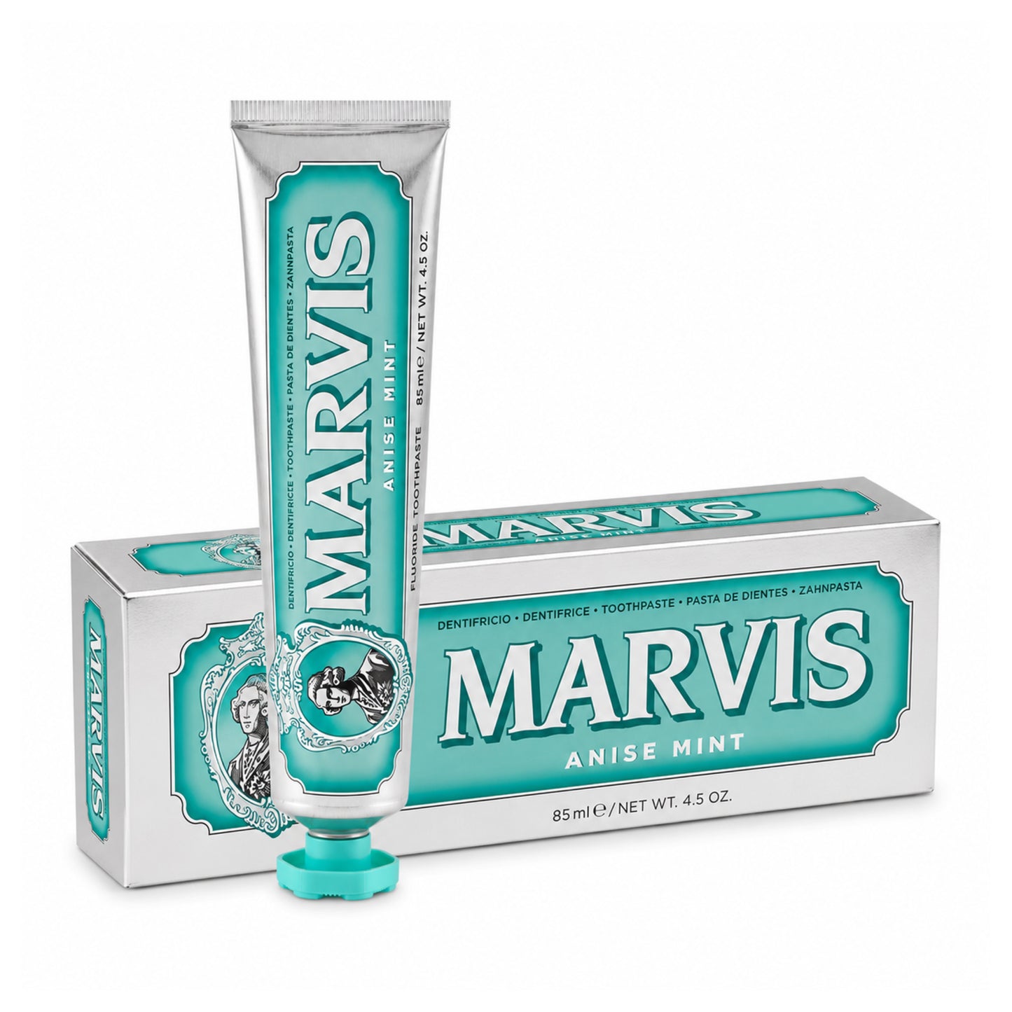 Marvis Anise Mint 85 ml – zubná pasta v tube a originálnom balení s príchuťou mäty a anízu