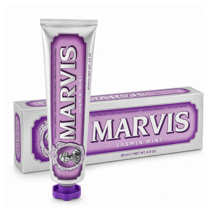 Marvis Jasmin Mint 85 ml – zubná pasta v tube a originálnom balení s príchuťou mäty a jazmínu