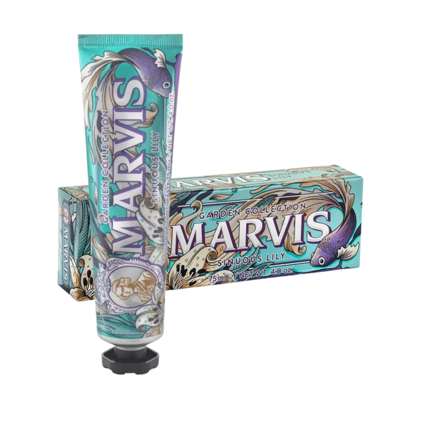 Marvis Sinuous Lily 75 ml – zubná pasta v tube a originálnom balení s arómou mäty a ľalie