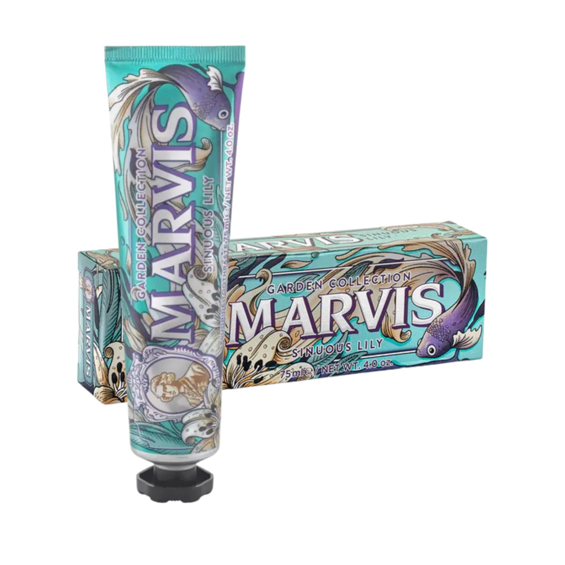 Marvis Sinuous Lily 75 ml – zubná pasta v tube a originálnom balení s arómou mäty a ľalie