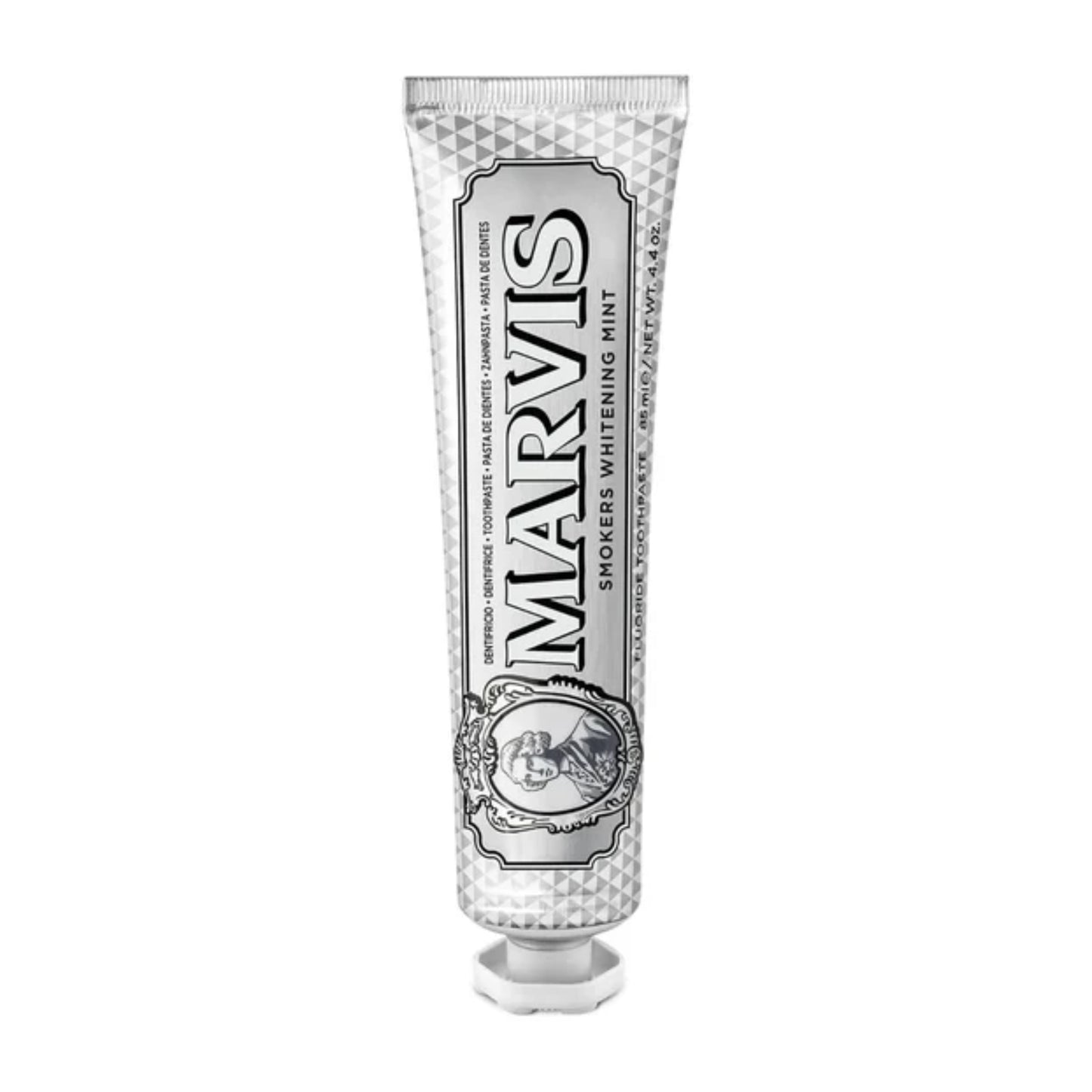 Marvis Smokers Whitening Mint 85 ml – tuba bieliacej zubnej pasty s intenzívnou mätovou príchuťou