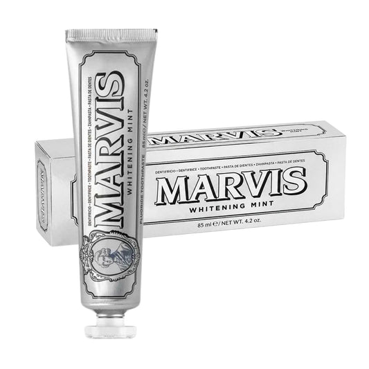Marvis Whitening Mint 85 ml – zubná pasta v tube a originálnom balení s intenzívnou mätovou príchuťou
